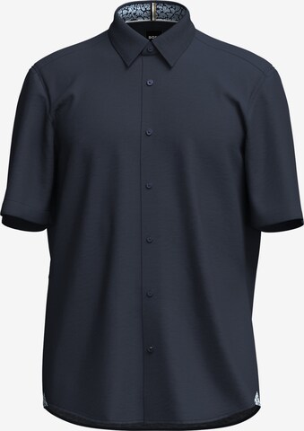 BOSS Slim fit Button Up Shirt 'Liam' in Blue: front