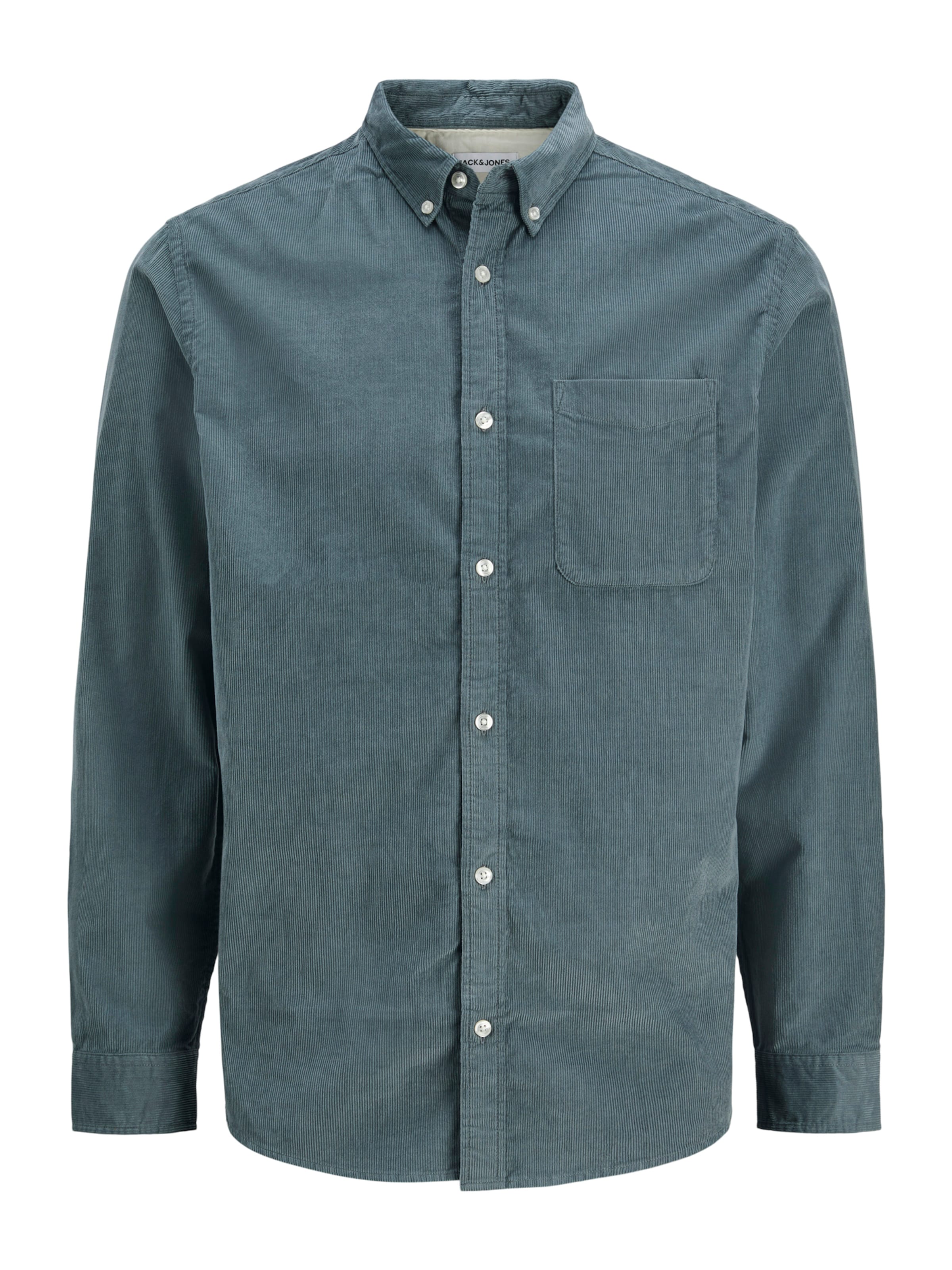 JACK & JONES Regular fit Button Up Shirt 'ECLASSIC' in Blue: front
