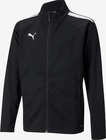 PUMA Sportjacke 'TeamLIGA' in Schwarz