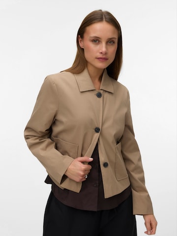 SOMETHINGNEW - Chaqueta de entretiempo en marrón: frente