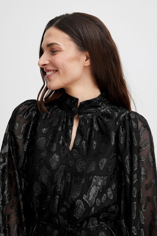 Fransa Dress 'Sparkly' in Black