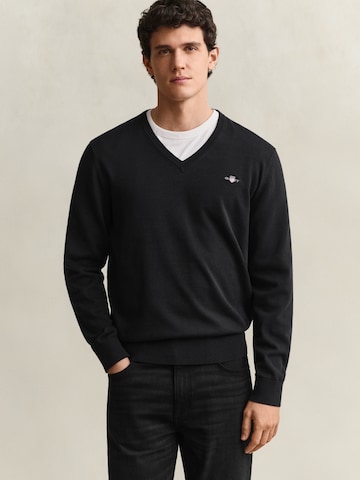 GANT Sweter 'Classic' w kolorze czarny: przód