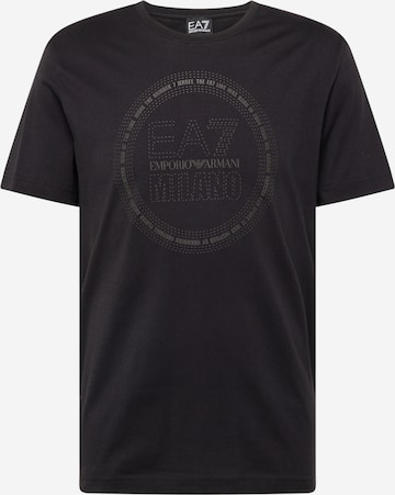 EA7 Emporio Armani T-shirt i svart: framsida