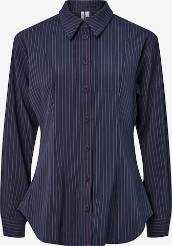 Chemisier PIECES en bleu : devant