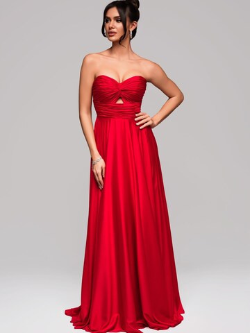 Ombre Abendkleid in Rot