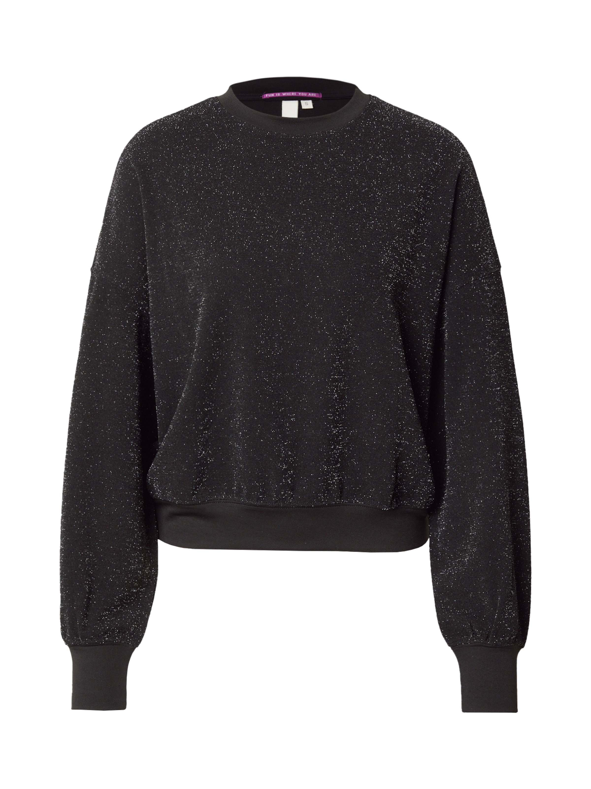 QS Свитшот в Черный: спереди