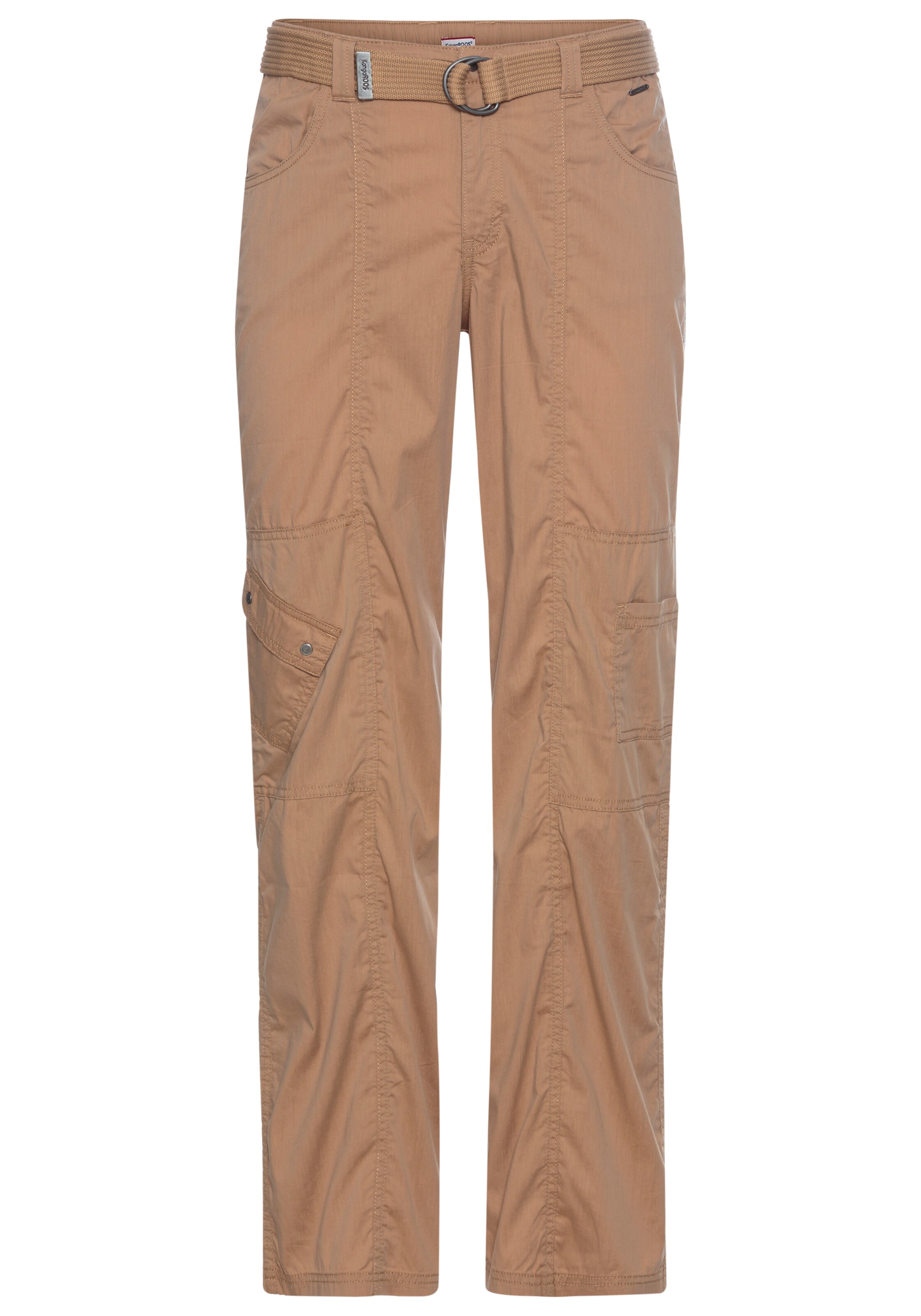 KangaROOS Regular Cargohose in Braun: Vorderseite