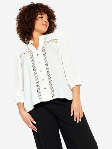 LolaLiza Blouse in White: front