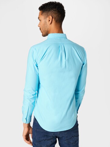 Coupe slim Chemise Polo Ralph Lauren en bleu