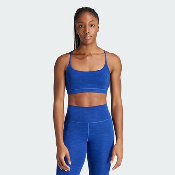 ADIDAS PERFORMANCE Bustier Sport bh 'All Me' in Blauw: voorkant