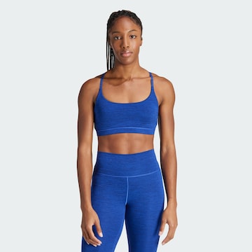 ADIDAS PERFORMANCE Bralette Sports Bra 'All Me' in Blue: front