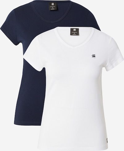 G-Star RAW Тениска 'Eyben' в нейви синьо / бяло, Преглед на продукта