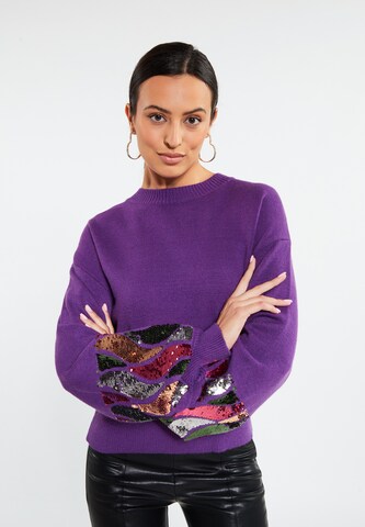 faina - Pullover em roxo