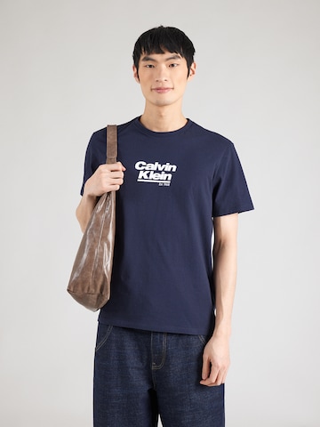 Calvin Klein JeansMajica - plava boja: prednji dio