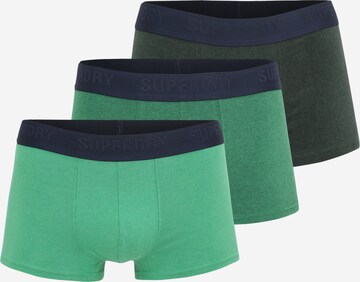 Boxers Superdry en vert : devant