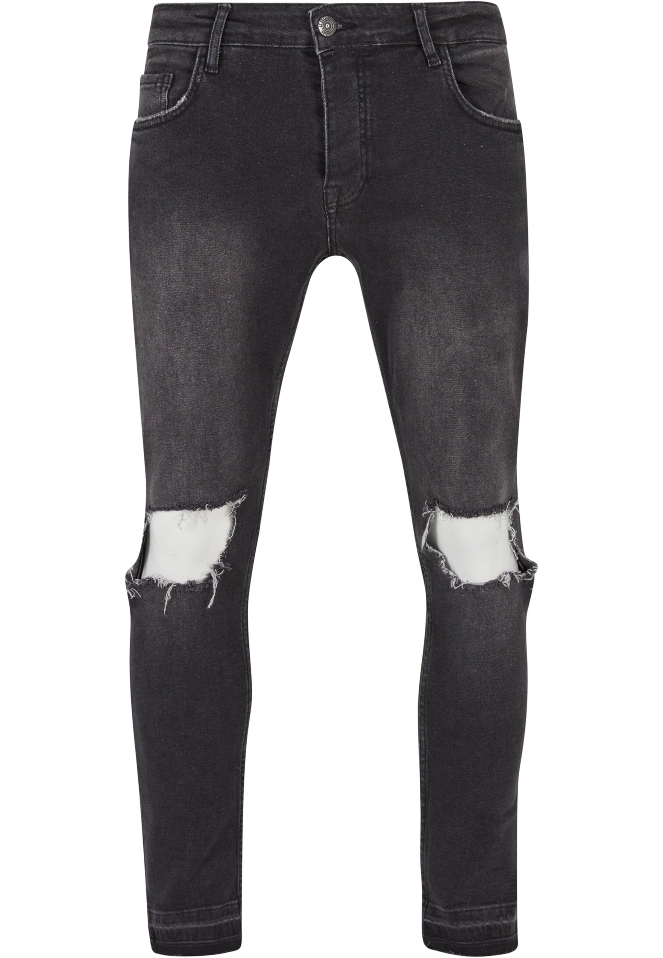 Skinny Jeans di 2Y Premium in nero: frontale