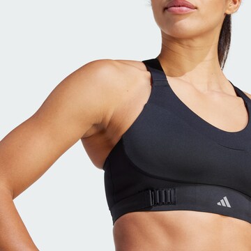 ADIDAS PERFORMANCE Bustier Sport bh 'Collective Power Fastimpact Luxe' in Zwart
