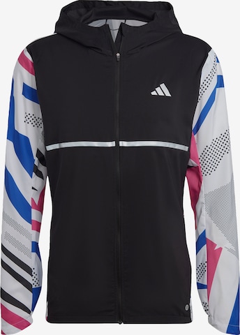 ADIDAS PERFORMANCE - Chaqueta deportiva 'Own The Run Seasonal' en negro: frente