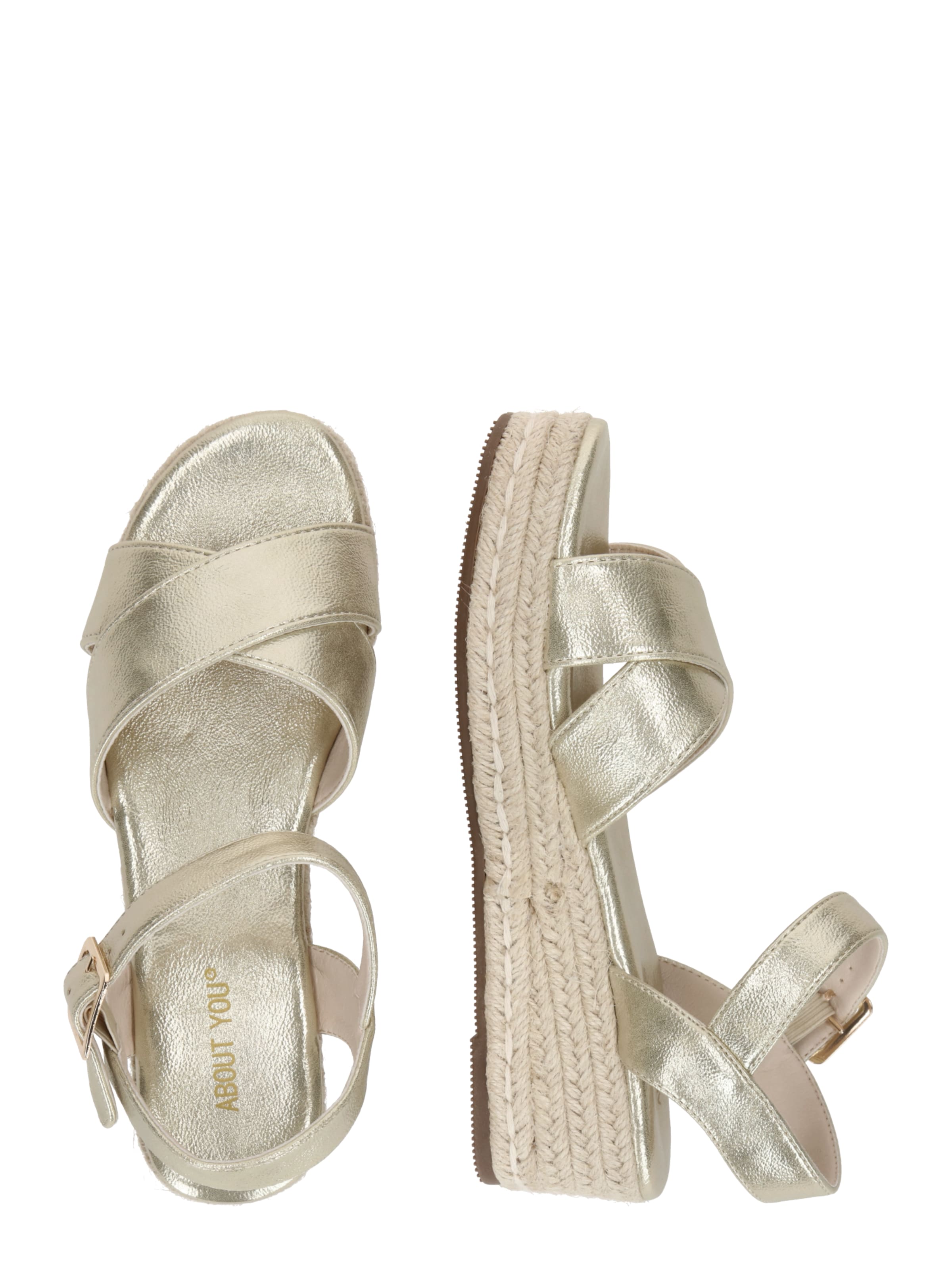 Sandale 'Leona' de la ABOUT YOU pe auriu