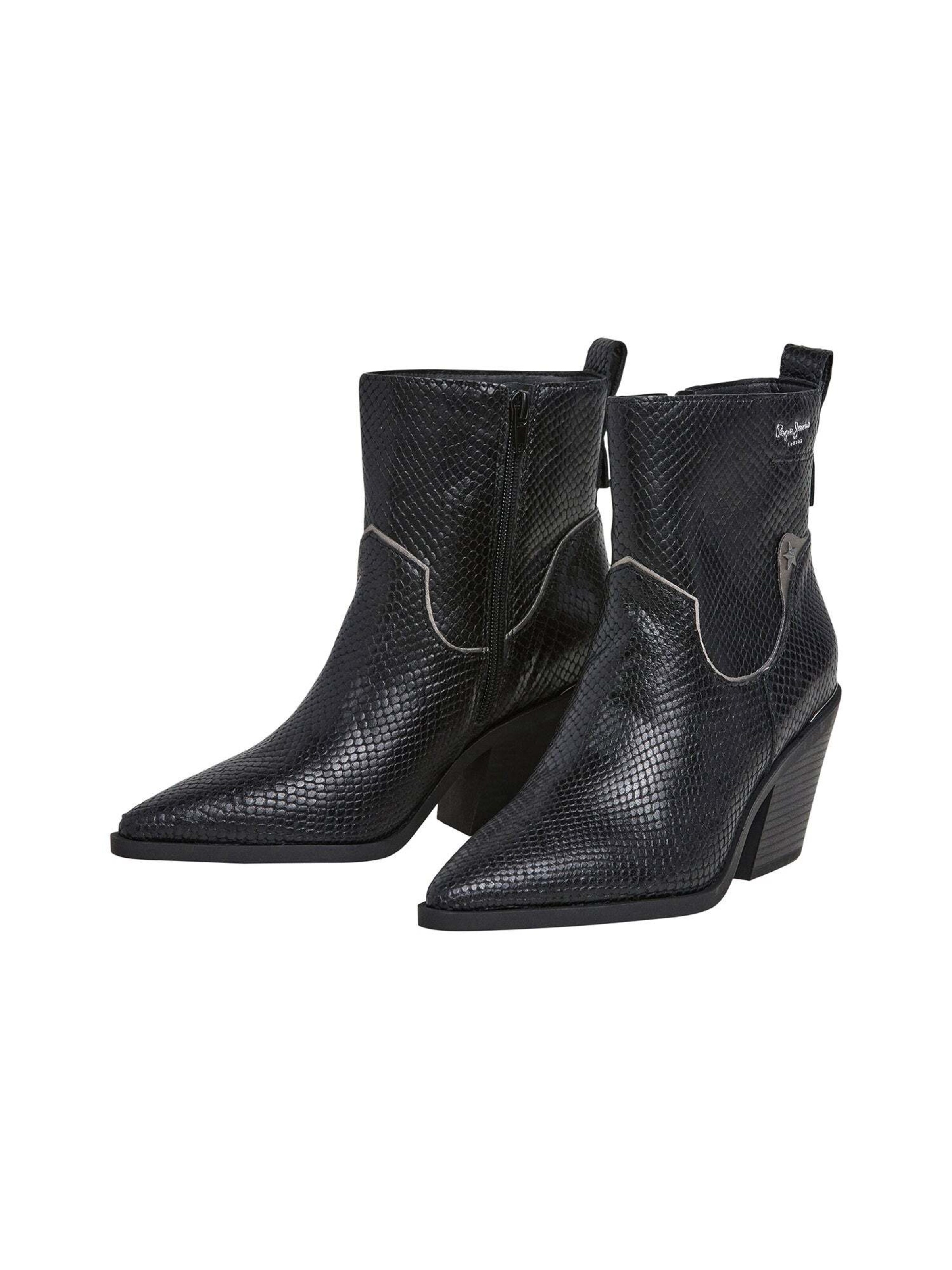 Bottines ' GINA SNAKE W ' Pepe Jeans en noir