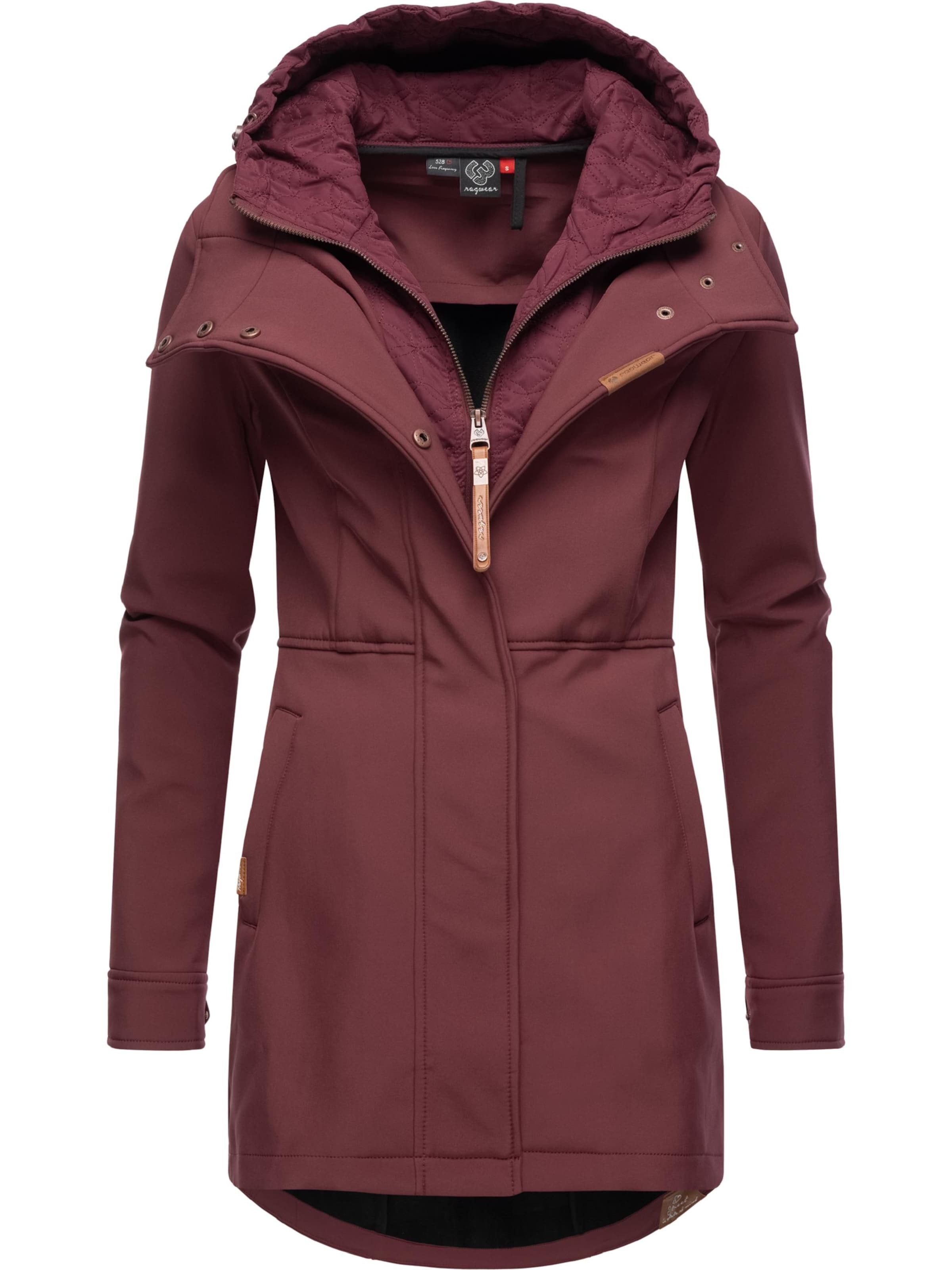 Manteau fonctionnel 'Ybela' Ragwear en rouge : devant