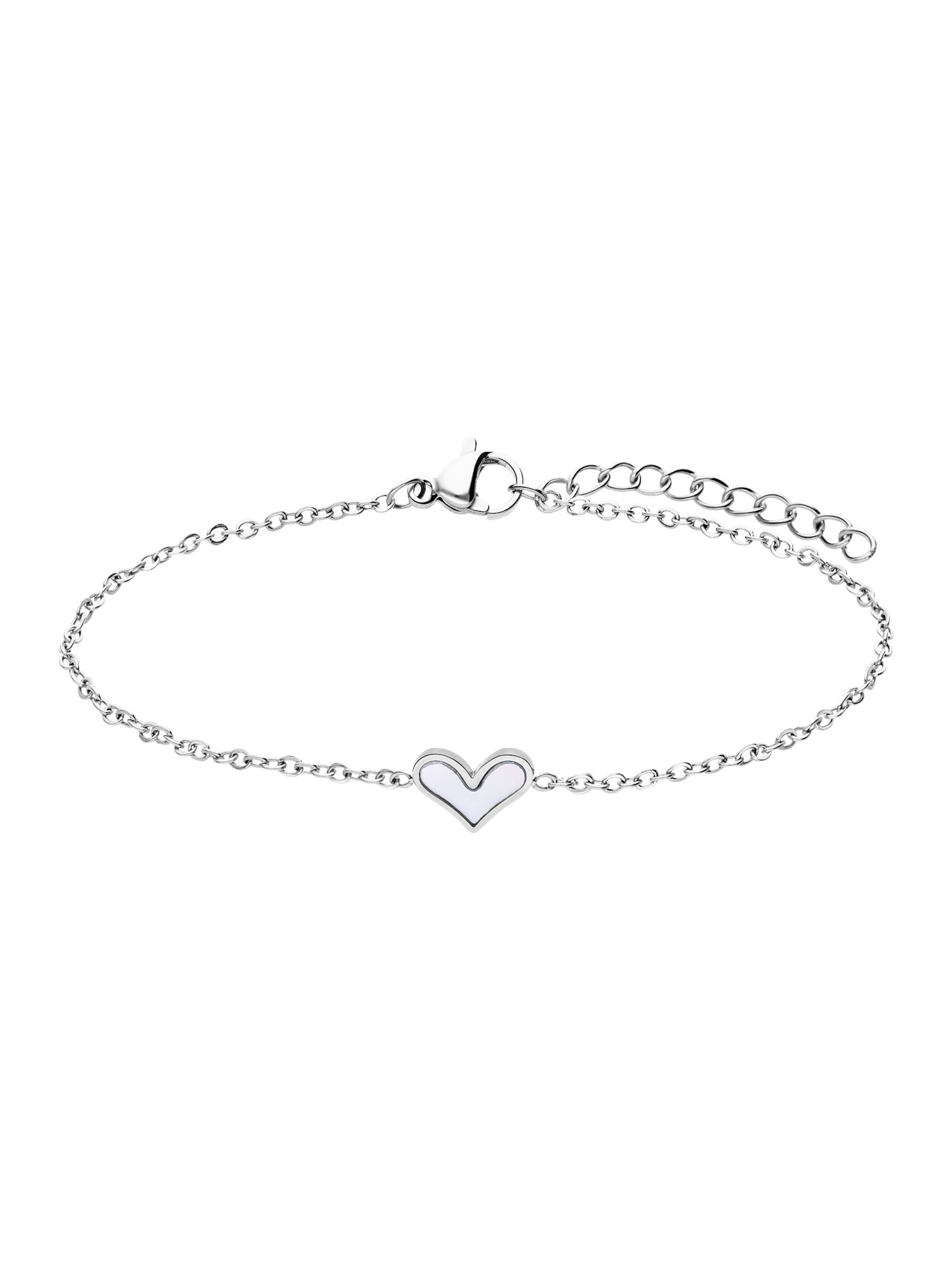 Lucardi Armband 'Geschenkkarte' in Zilver: voorkant