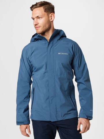 COLUMBIA Outdoorjas 'Earth Explorer' in Blauw: voorkant