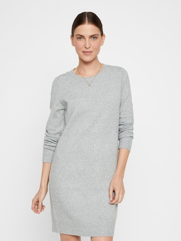 VERO MODA Knitted dress 'Doffy' in Grey: front