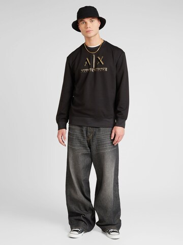 ARMANI EXCHANGE Sweatshirt in Black