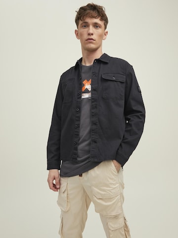 Coupe regular Chemise 'Ben' JACK & JONES en noir : devant