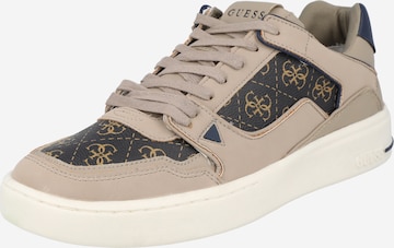 Sneaker bassa 'VERONA' di GUESS in marrone: frontale