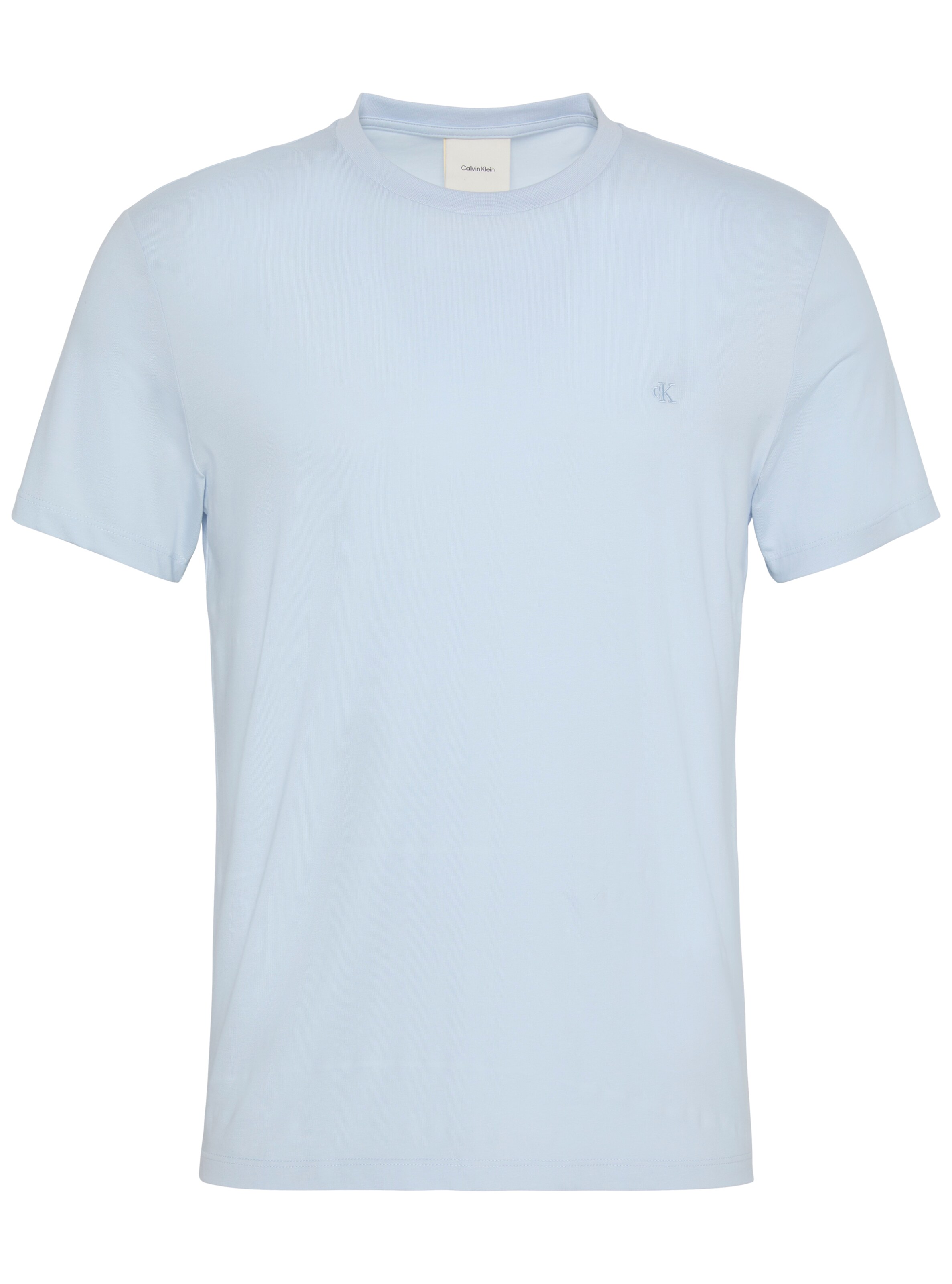 Tricou de la Calvin Klein pe albastru: față