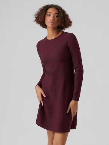 VERO MODA Knitted dress in Red: front