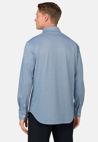 Coupe regular Chemise Boggi Milano en bleu