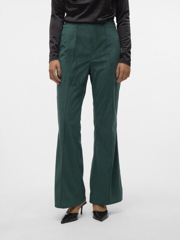 SOMETHINGNEW Flared Pleat-front trousers 'DIANA' in Blue