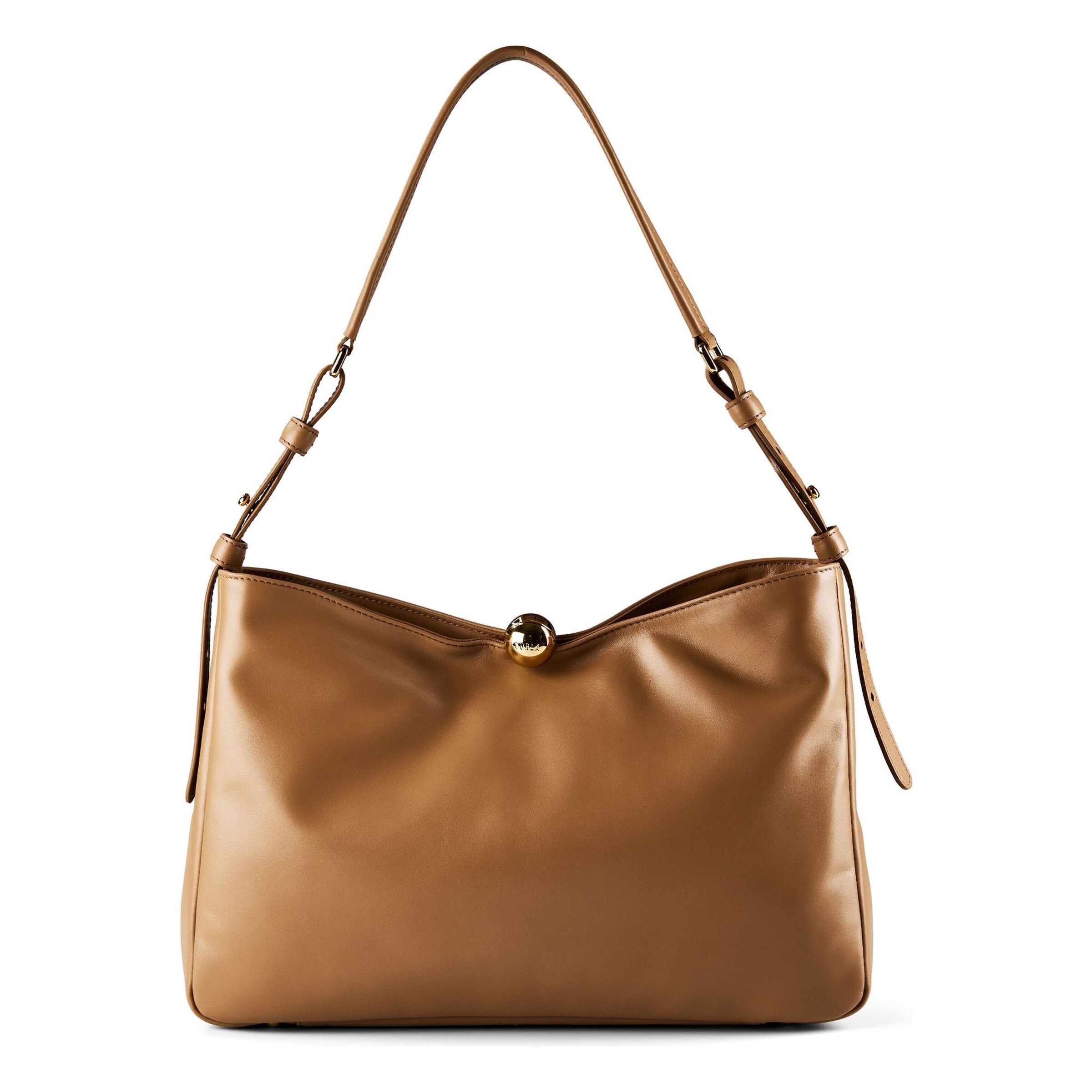 FURLA Shoulder Bag 'Sfera' in Brown: front