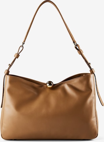 FURLA Shoulder Bag 'Sfera' in Brown: front