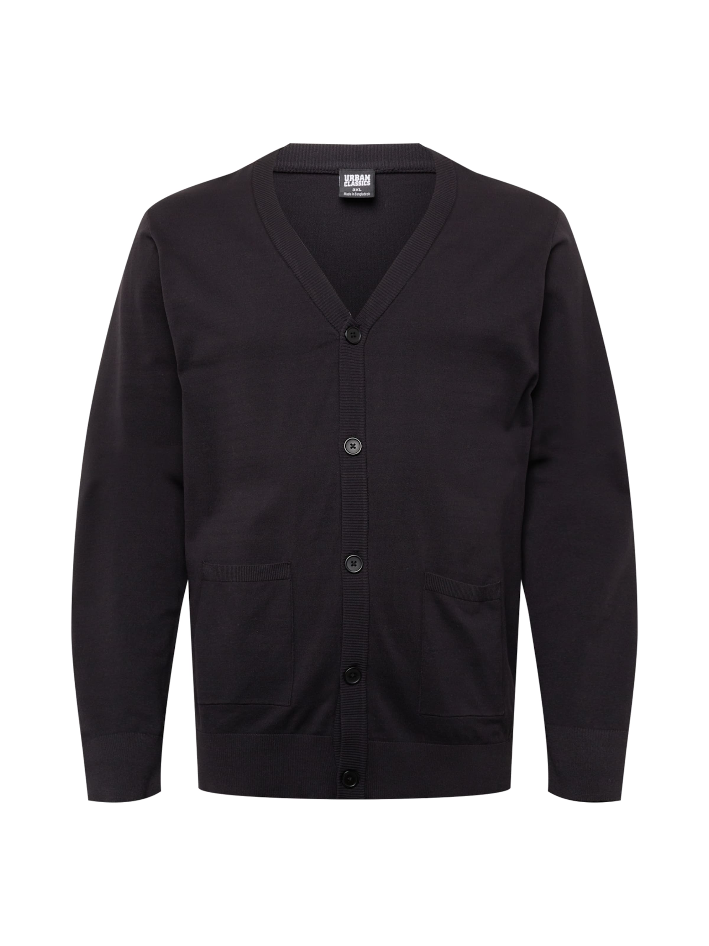 Vestes en maille Urban Classics en noir : devant