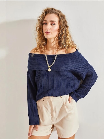 Pullover di Bianco Lucci in blu