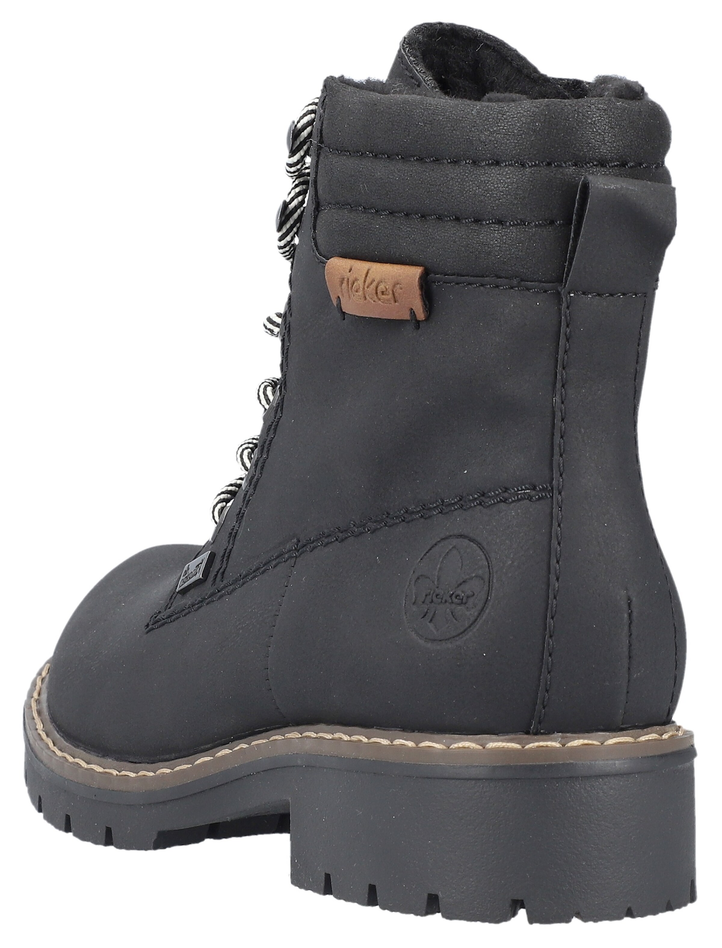 Rieker Lace Up Ankle Boots in Black ABOUT YOU