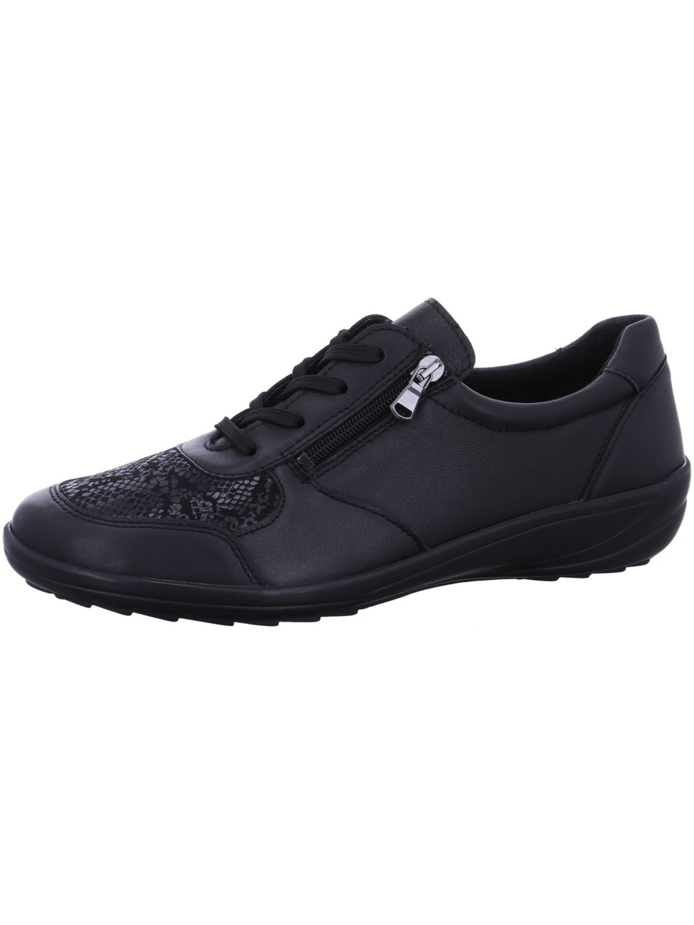 ACO Schnürschuh 'Aco Schnürer Schwarz'‌‌‌ in Schwarz: Vorderseite