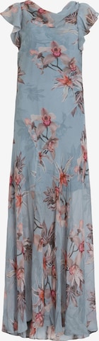 Robe de soirée AllSaints en bleu : devant