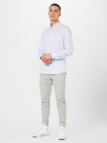 OLYMP Regular fit Overhemd 'Level 5' in Blauw