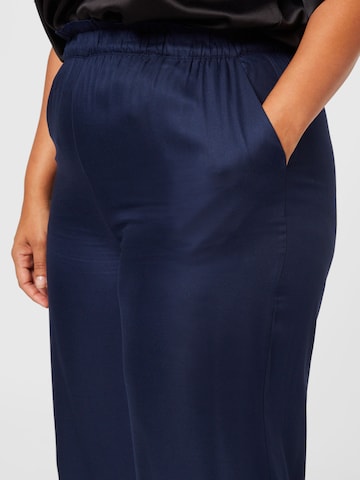 ONLY Carmakoma Loose fit Trousers 'CHANTAL' in Blue