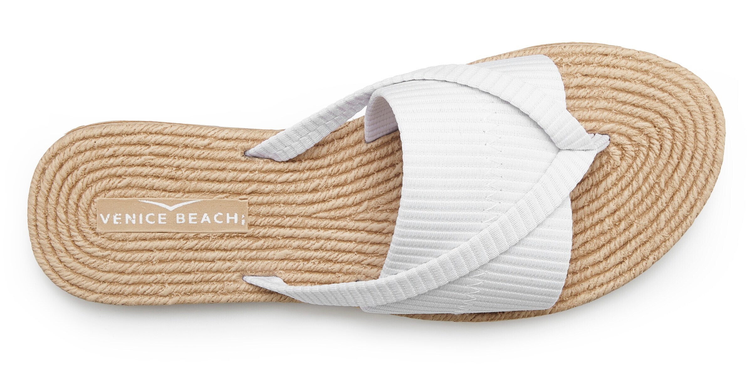 Flip-flops de la VENICE BEACH pe alb