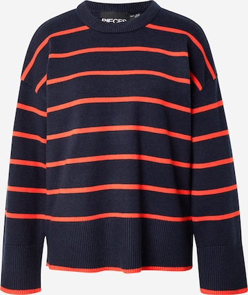 PIECES Pullover 'PCMATHILDE' in Blau: Vorderseite