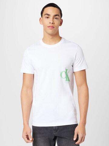 Calvin Klein Jeans - Camiseta en blanco: frente