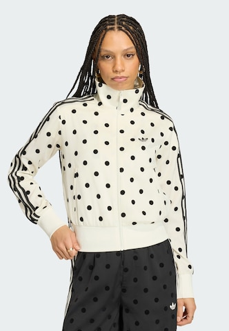 Veste de survêtement ADIDAS ORIGINALS en blanc : devant