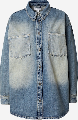 TOPSHOP Blouse in Blue: front