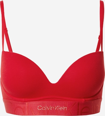 Calvin Klein Underwear Push-up Rintaliivi värissä punainen: edessä